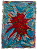 Bad Source — Oil pastel on very thick cotton paper
