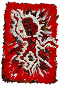 Source 3 V003 — Acrylic and print on paper, torn edges